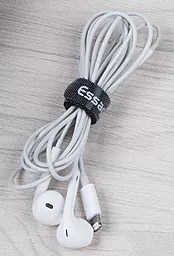Організатор для кабелів Essager Cable Organizer Earphone Cord Management Holder Clip 30 шт Black (EXD-KBD01) - мініатюра 5