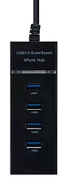 USB хаб EasyLife RS009 / DX 303 4USB Black - миниатюра 2