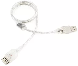 USB подовжувач 0.75м Cablexpert USB 2.0 AM - AF з феритовим фільтром (CCF-USB2-AMAF-TR-0.75M) - мініатюра 2