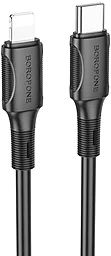 Кабель Borofone BX80 USB Type-C - Lightning 20w 3a 1м PD сable Black - фото Кабель Borofone BX80 USB Type-C - Lightning 20w 3a 1м PD сable Black