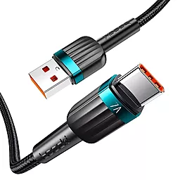 Кабель Toocki USB-A - Type-C 100w 7a 2м cable Black - фото Кабель Toocki USB-A - Type-C 100w 7a 2м cable Black