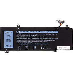 Аккумулятор для ноутбука Dell Alienware M15 R1 2018 1F22N / 15.2V 3750mAh / NB441907 PowerPlant Black