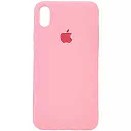 Чехол Silicone Case Full для Apple iPhone X, iPhone XS Pink