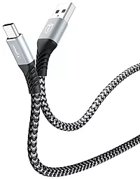 Кабель T-PHOX Jagger T-C814 USB-A - Type-C 12w 2.4a 1м cable Gray - фото Кабель T-PHOX Jagger T-C814 USB-A - Type-C 12w 2.4a 1м cable Gray