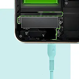 Кабель ACCLAB AL-CBCOLOR-L1мT USB-A - Lightning 12w 2.4a 1.2м cable Mint - мініатюра 2 Кабель ACCLAB AL-CBCOLOR-L1мT USB-A - Lightning 12w 2.4a 1.2м cable Mint - мініатюра 2