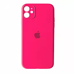 Чехол Silicone Case Full Camera for Apple iPhone 11 Hot Pink
