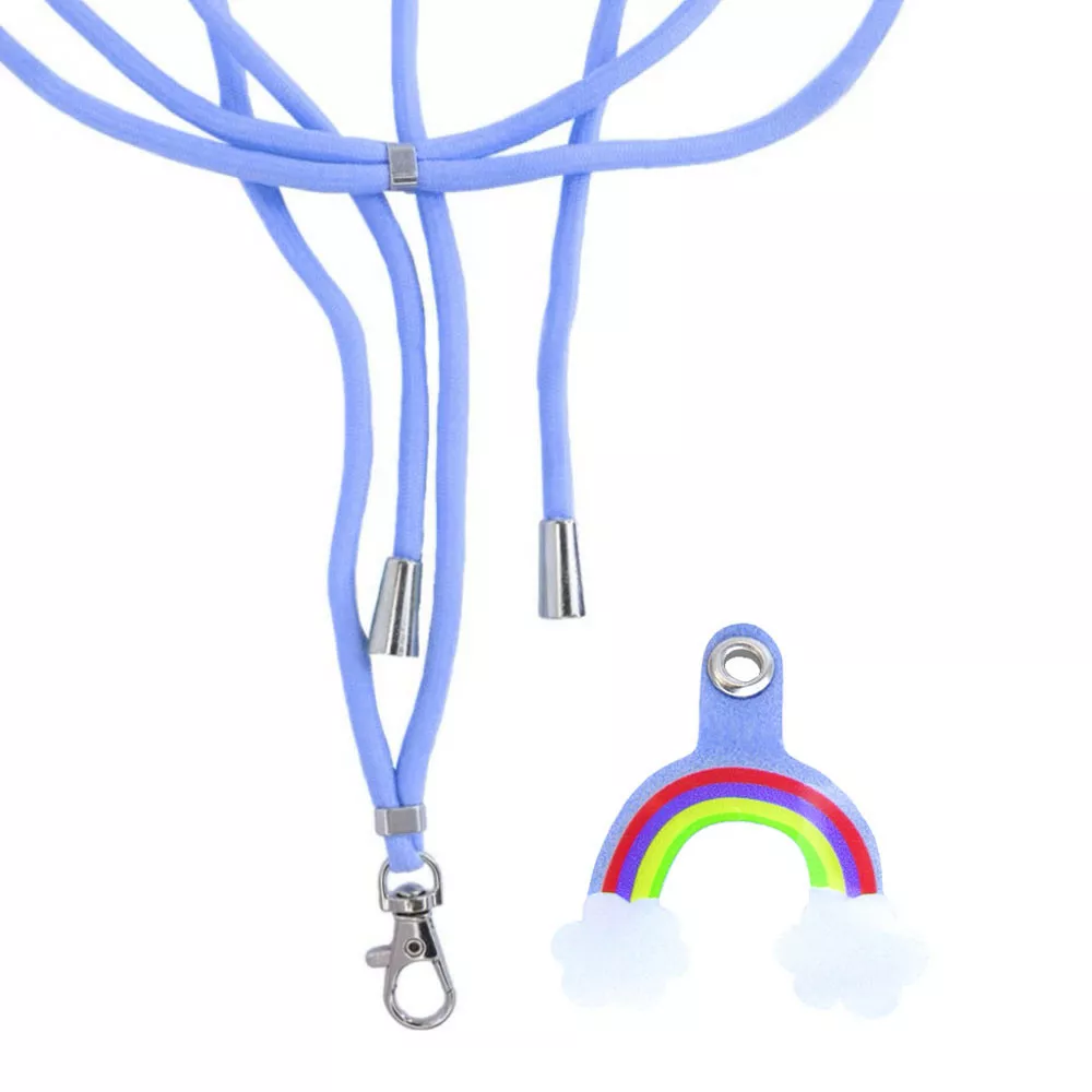 Шнурок на шею Rainbow — Blue  - фото 1