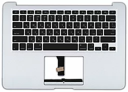 Клавіатура для ноутбуку Apple MacBook Air 2012+ A1466 з топ панеллю горизонтальний Ентер чорна