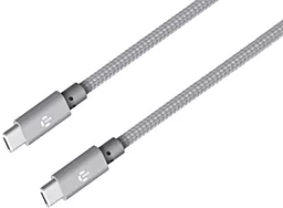 Кабель USB PD Intaleo 60W 3A USB Type-C - Type-C Cable Grey (1283126559501) - миниатюра 3