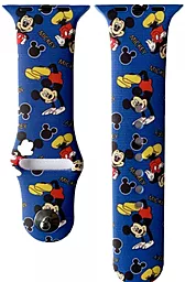 Ремешок Silicone Disney для Apple Watch 38mm/40mm/41mm Mickey Mouse Blue