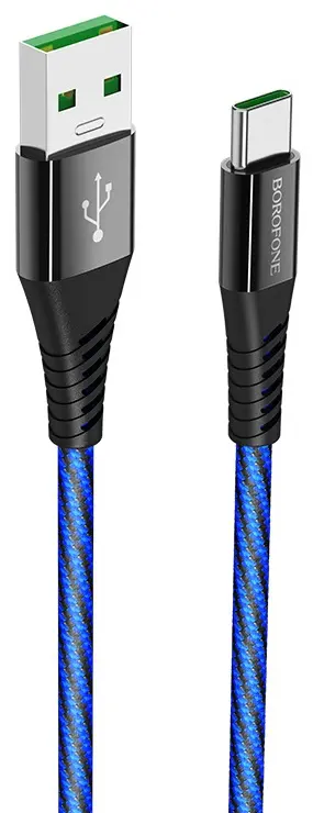 Кабель Borofone BU13 USB-A - Type-C 25w 5a 1.2м cable Black - фото 2