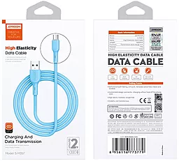 Кабель Joyroom S-M357 USB-A - micro USB 12w 2.4a 1м cable Blue - мініатюра 2 Кабель Joyroom S-M357 USB-A - micro USB 12w 2.4a 1м cable Blue - мініатюра 2