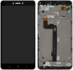 Дисплей Xiaomi Mi Max 2 с тачскрином и рамкой, оригинал, Black