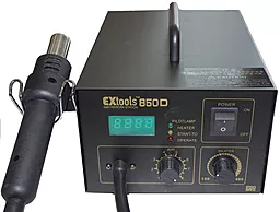 Паяльная станция компрессорная, одноканальная, термофен, термовоздушная Handskit 850D (Фен, 350Вт)