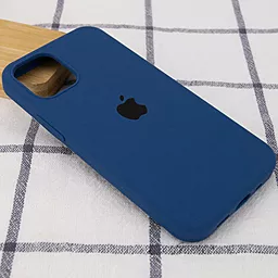 Чехол Silicone Case Full для Apple iPhone 13 Pro Max Navy Blue - миниатюра 2