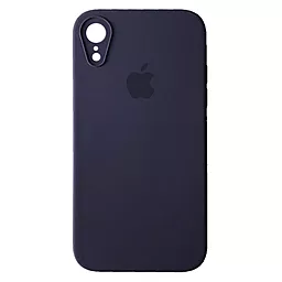 Чохол Silicone Case Full Camera Square для Apple iPhone XR  Elderberry