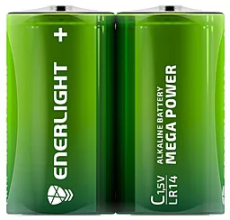 Батарейки Enerlight MEGA POWER LR14 2шт 1.5 V - фото Батарейки Enerlight MEGA POWER LR14 2шт 1.5 V