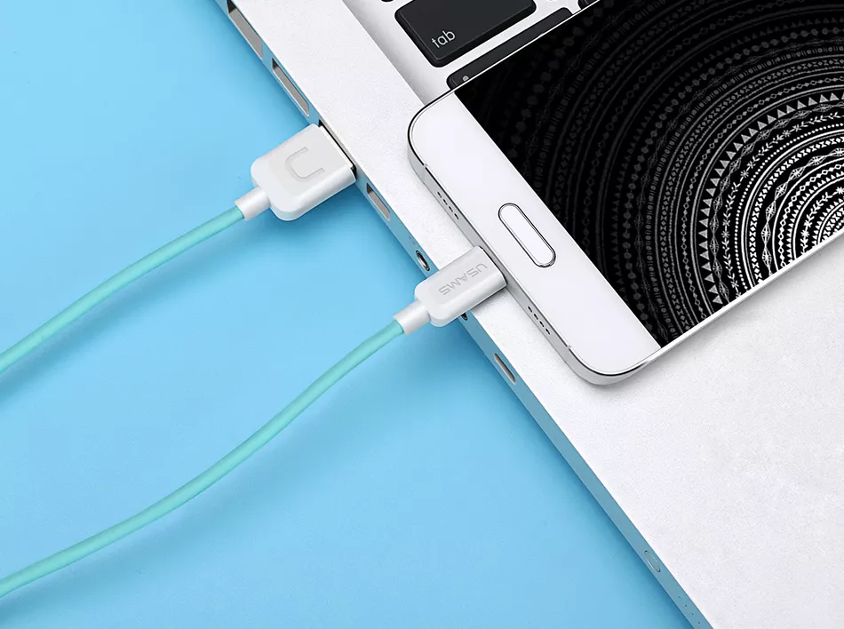 Кабель Usams U-Turn Series USB-A - Lightning 12w 2.4a 1м cable Black (US-SJ097) - фото 3