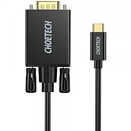 Видеокабель USB Type-C - VGA 1080p 60hz 1.8m black (XCV-1801-BK) Choetech - фото Видеокабель USB Type-C - VGA 1080p 60hz 1.8m black (XCV-1801-BK) Choetech
