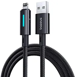 Кабель Baseus Lit USB-A - Lightning 12w 2.4a 1м cable Black (P10379003121-00) - фото Кабель Baseus Lit USB-A - Lightning 12w 2.4a 1м cable Black (P10379003121-00)
