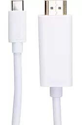 Видеокабель USB Type-C - HDMI v1.4 4k 30hz 1.8m white (CA910878) PowerPlant - фото Видеокабель USB Type-C - HDMI v1.4 4k 30hz 1.8m white (CA910878) PowerPlant