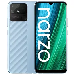 Смартфон Realme Narzo 50A 4/64GB Oxygen Blue - фото Смартфон Realme Narzo 50A 4/64GB Oxygen Blue