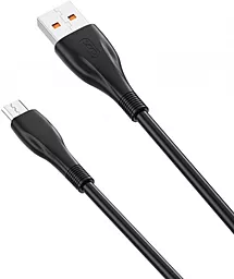 Кабель XO NB185 USB-A - micro USB 30w 6a 1м cable Black
