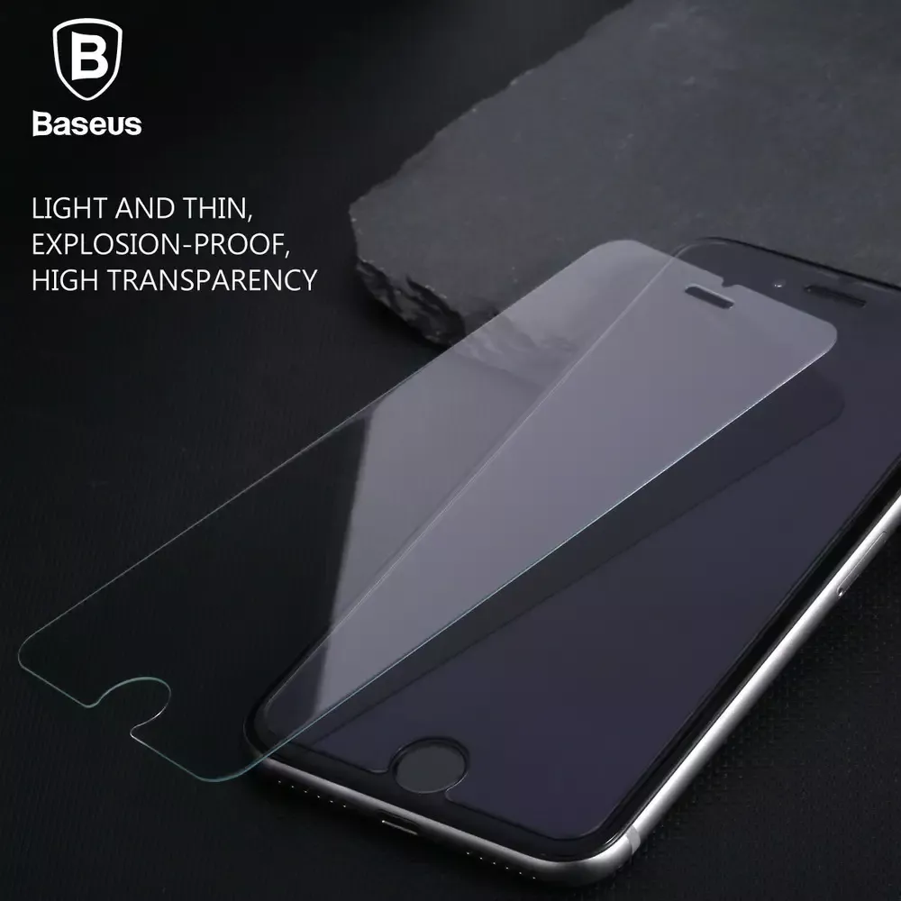 Захисне скло Baseus для Apple iPhone 8 Plus / 7 Plus  (SGAPIPH7P-BSB02) - фото 3