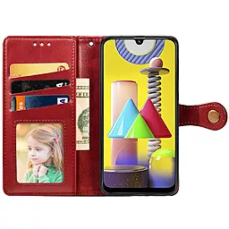 Чехол GETMAN Gallant (PU) для Xiaomi Redmi Note 11 Pro, Note 11 Pro 5G Красный - миниатюра 5