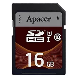 Карта пам'яті Apacer SDHC 16GB Class 10 UHS-I U1 (AP16GSDHC10U2-R) - фото Карта пам'яті Apacer SDHC 16GB Class 10 UHS-I U1 (AP16GSDHC10U2-R)