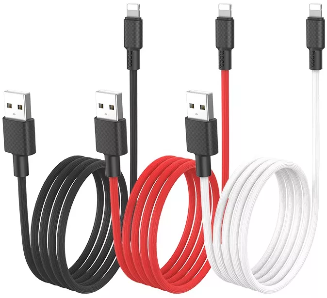 Кабель Hoco X29 Superior Style USB-A - Lightning 10w 1м cable Red - фото 3