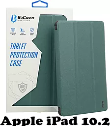 Чехол для планшета BeCover Soft TPU с креплением Apple Pencil для Apple iPad 10.2" 7 (2019), 8 (2020), 9 (2021)  Dark Green (707534)
