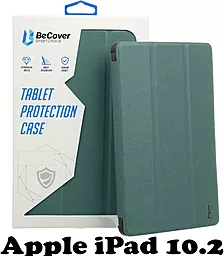 Чехол для планшета BeCover Soft TPU с креплением Apple Pencil для Apple iPad 10.2" 7 (2019), 8 (2020), 9 (2021) Dark Green (707534) - фото Чехол для планшета BeCover Soft TPU с креплением Apple Pencil для Apple iPad 10.2" 7 (2019), 8 (2020), 9 (2021) Dark Green (707534)