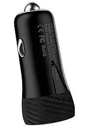 Автомобільний зарядний пристрій Hoco Z21 2USB 3.4A Black - мініатюра 4