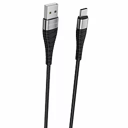 Кабель Borofone BX32 Munificent USB-A - Type-C 15w 3a 1м cable Black - фото Кабель Borofone BX32 Munificent USB-A - Type-C 15w 3a 1м cable Black