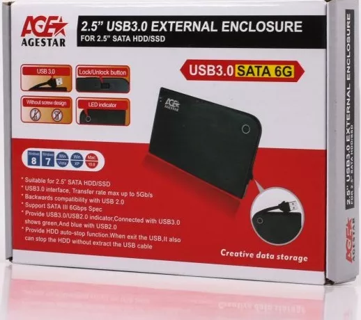 Карман для HDD AgeStar 3UB 2A14 Green - фото 3
