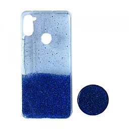 Чехол 1TOUCH Fashion Popsoket для Samsung M115 Galaxy M11 Blue