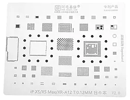 BGA трафарет (для реболлинга) Amaoe Apple iPhone XS 0.12 мм V2.0 - фото BGA трафарет (для реболлинга) Amaoe Apple iPhone XS 0.12 мм V2.0