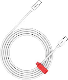 Кабель Canyon USB Type-C - Type-C 60w 3a 2м PD cable white (CND-CC60AB20W) - фото Кабель Canyon USB Type-C - Type-C 60w 3a 2м PD cable white (CND-CC60AB20W)