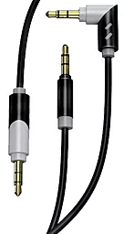 Аудио кабель SkyDolphin SR09 Rotate AUX mini Jack 3.5mm M/M Cable 1 м чёрный (AUX-000064)