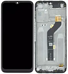 Дисплей Tecno Spark 7 (KF6, KF6j, KF6n, KF6i, KF6k, PR651h, PR651, PR651E) с тачскрином и рамкой, Black