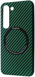 Чехол Wave Carbon Case with MagSafe для Samsung Galaxy S23 Green