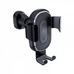 Держатель с беспроводной зарядкой WIWU CH310 раздвижной 15W Black - фото Держатель с беспроводной зарядкой WIWU CH310 раздвижной 15W Black