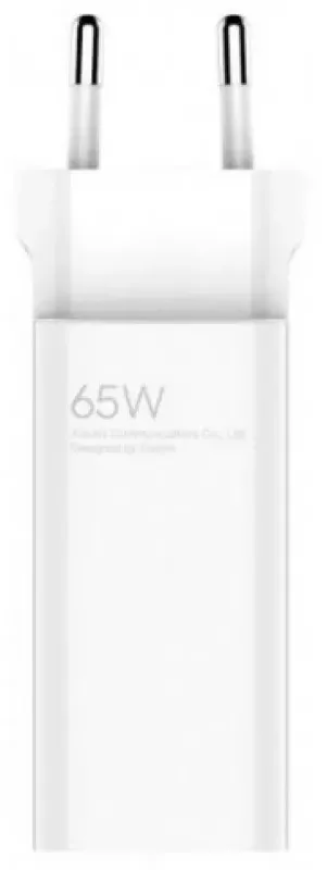 Сетевое зарядное устройство Xiaomi GaN 65W USB Type-A/Type-C Port + USB Type-C to Type-C Cable White (BHR5515GL) - фото 3