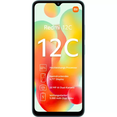 Смартфон Xiaomi Redmi 12C 3/64GB Mint Green - фото 2