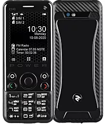 Мобильный телефон 2E E240 Power Black (680576170088) - фото Мобильный телефон 2E E240 Power Black (680576170088)