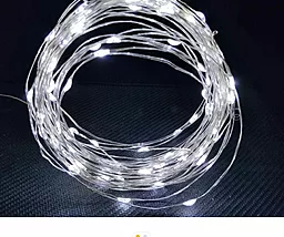 Гирлянда РОСА нить (50 LED USB+2xAA) 5 метров Холодный белый - фото Гирлянда РОСА нить (50 LED USB+2xAA) 5 метров Холодный белый