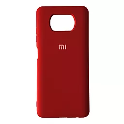 Чехол 1TOUCH Silicone Case Full для Xiaomi Poco X3 NFC Red