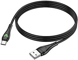 Кабель Borofone BX65 USB-A - Type-C 15w 3a 1м cable Black - мініатюра 3 Кабель Borofone BX65 USB-A - Type-C 15w 3a 1м cable Black - мініатюра 3