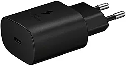 Мережевий зарядний пристрій з швидкою зарядкою Samsung 25w PD USB-C Original charger black (EP-TA800NBEGEU)